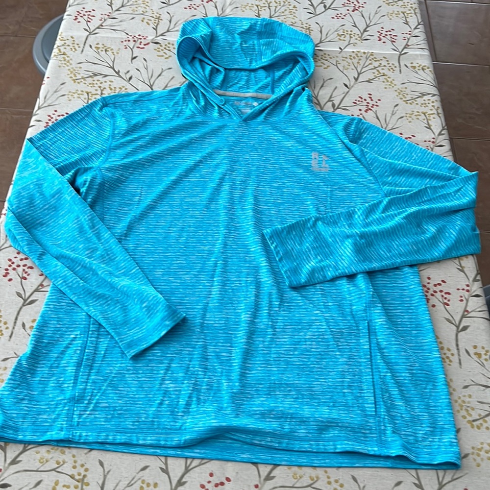 Reel Legend Performance Outfitters Large Sun cover-up, aqua, teal, Free Line